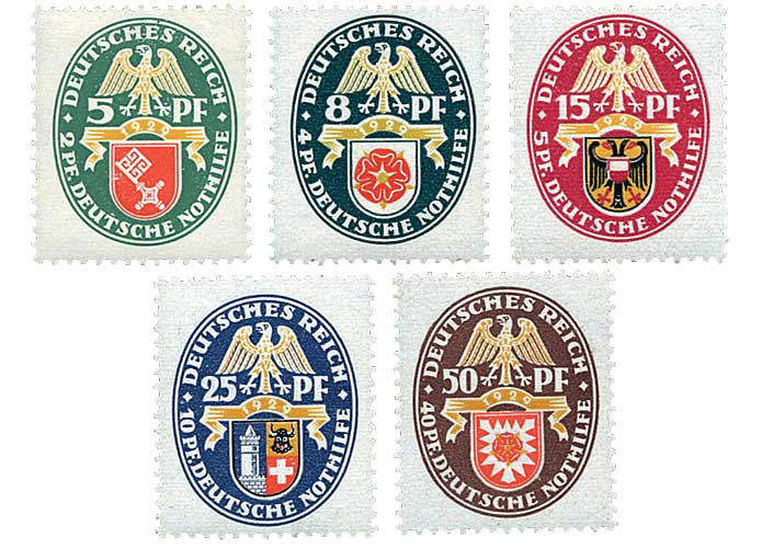 Deutsches Reich, Weimarer Republik 1929 "Landeswappen IV"