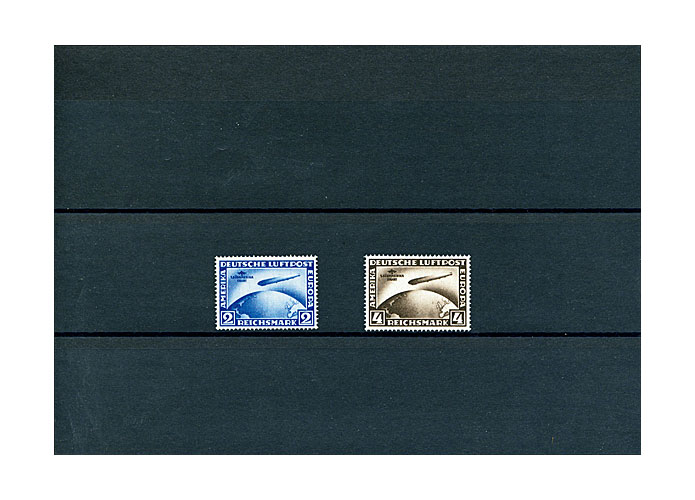 Deutsches Reich 1930, "Zeppelin Sdamerika" (438-439)