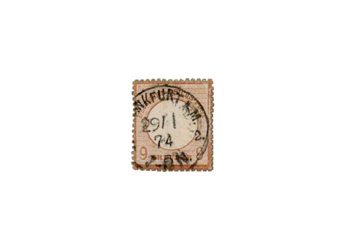Deutsches Reich, 9 Kreuzer Adler mit groem Brustschild, gestempelt