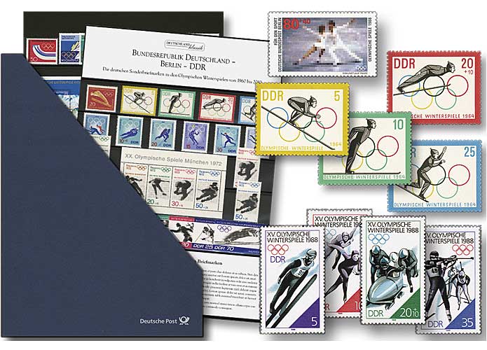 "Die Sonderbriefmarken zu den Olympischen Winterspielen 1960-2010", Komplett-Set