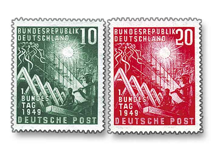 BRD, "Erffnung des ersten Deutschen Bundestages", Bonn