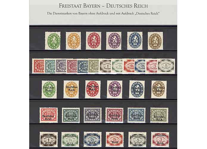 Abschiedsmarken Bayerns und Deutsches Reich