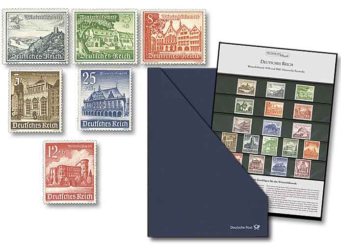 Deutsches Reich, Die Winterhilfswerk-Ausgaben von 1939 und 1940 "Historische Bauwerke"