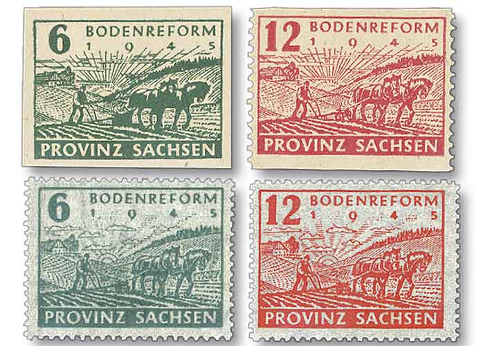 Sowjetische Zone, "Bodenreform in der Provinz Sachsen I + II"