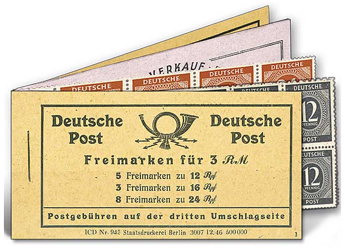 Alliierte Besatzung, Gemeinschaftsausgaben Markenheftchen "Ziffernserie"