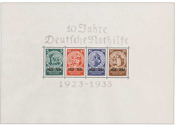 Deutsches Reich "10 Jahre Deutsche Nothilfe", 1933