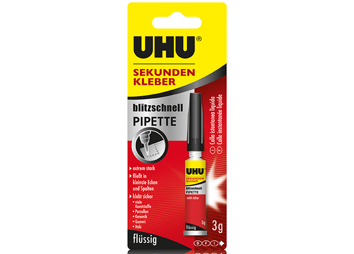 UHU Sekundenkleber 3g Pipette