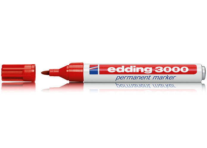 Edding Permanentmarker 3000, rot