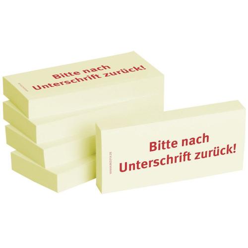 Haftnotizen "Bitte nach Unterschrift zurück" 5 Stück