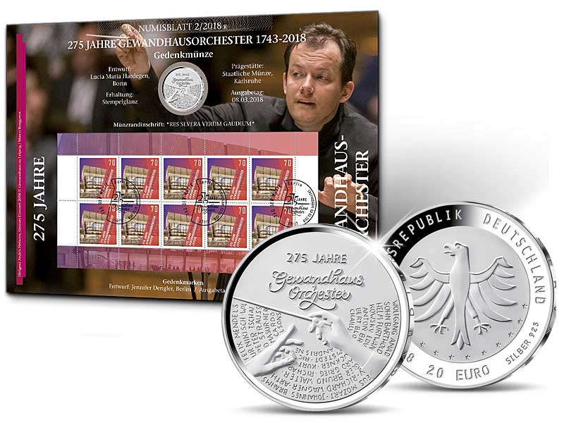 Numisblatt: "275 Jahre Gewandhausorchester"
